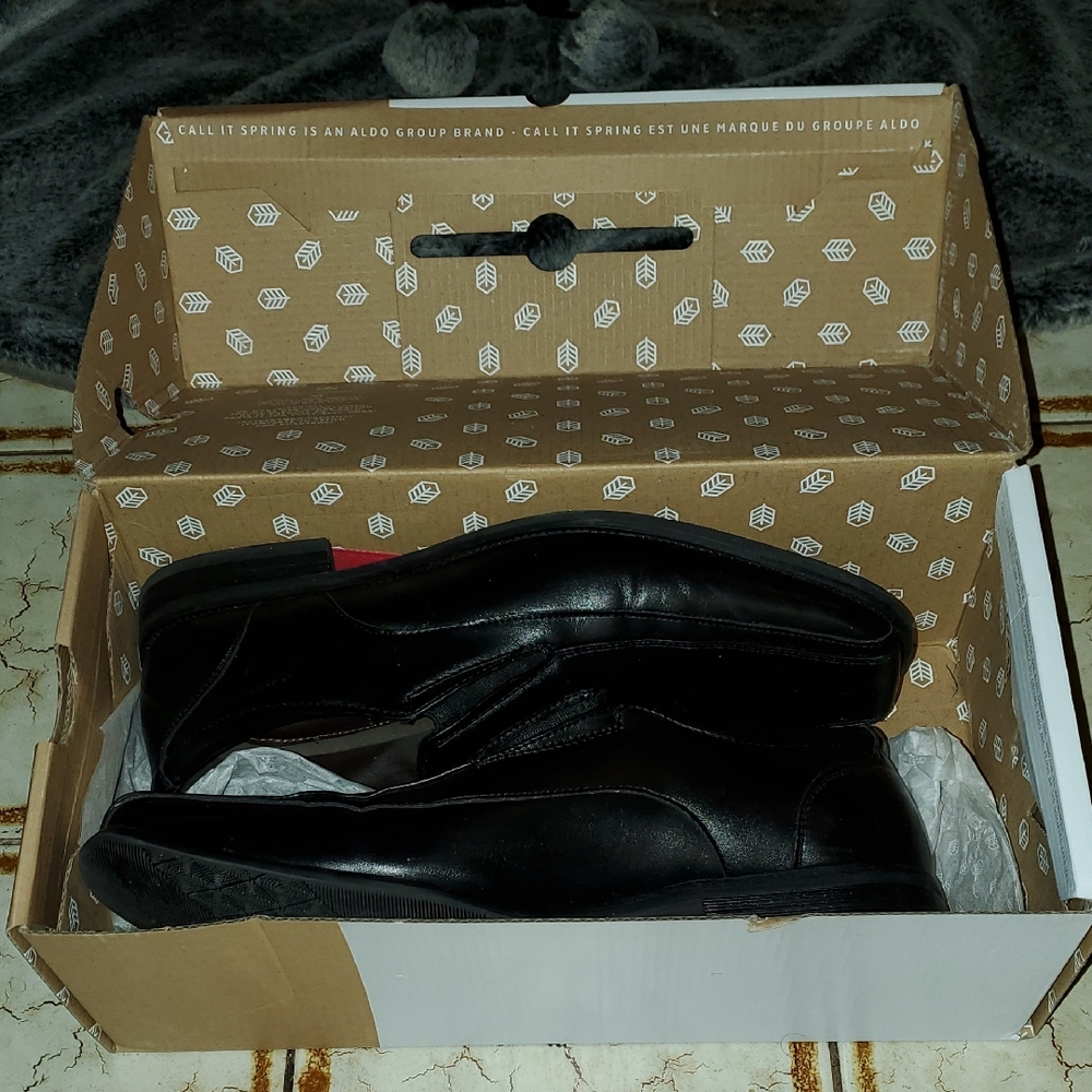 Call It Spring Men's Classic Black Slip-On Loafers